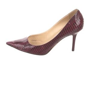 Jimmy Choo Burgundy Animal Print Heels